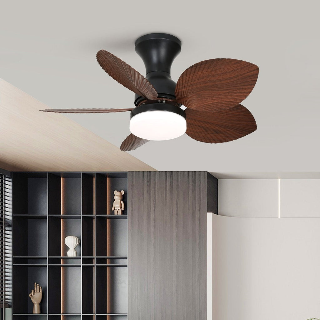 Plafonnier Ventilateur Florence Bois Vintage