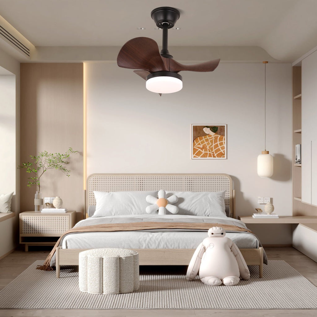 Plafonnier Ventilateur Neriah en Bois