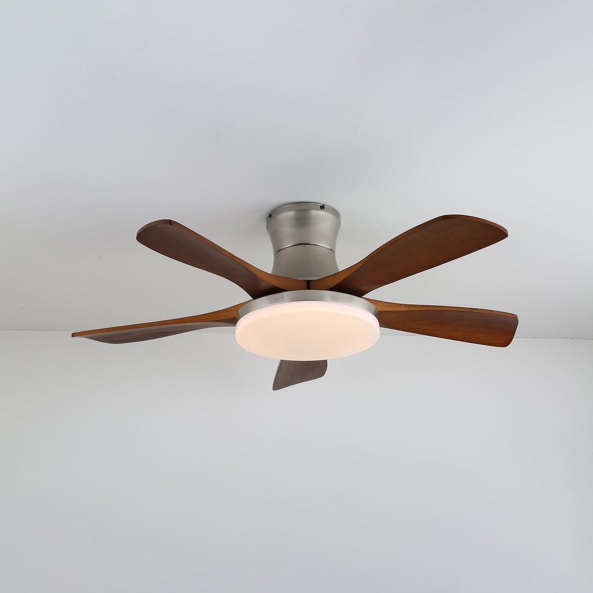 Plafonnier Ventilateur Brevo Laiton & Bois