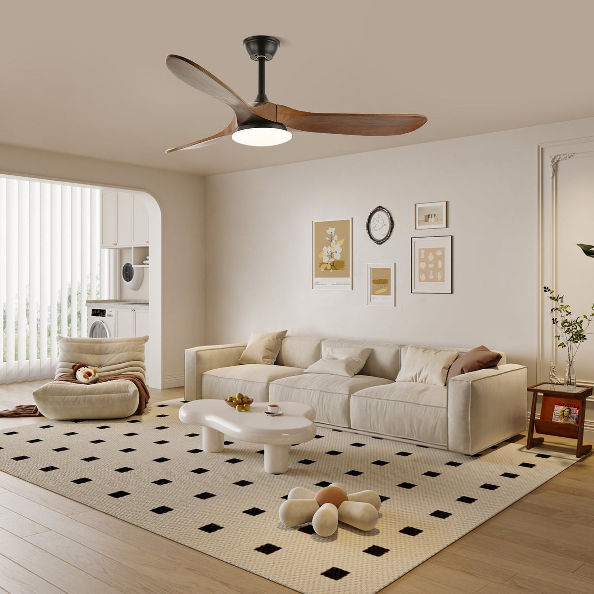 Plafonnier Ventilateur Velix en Bois