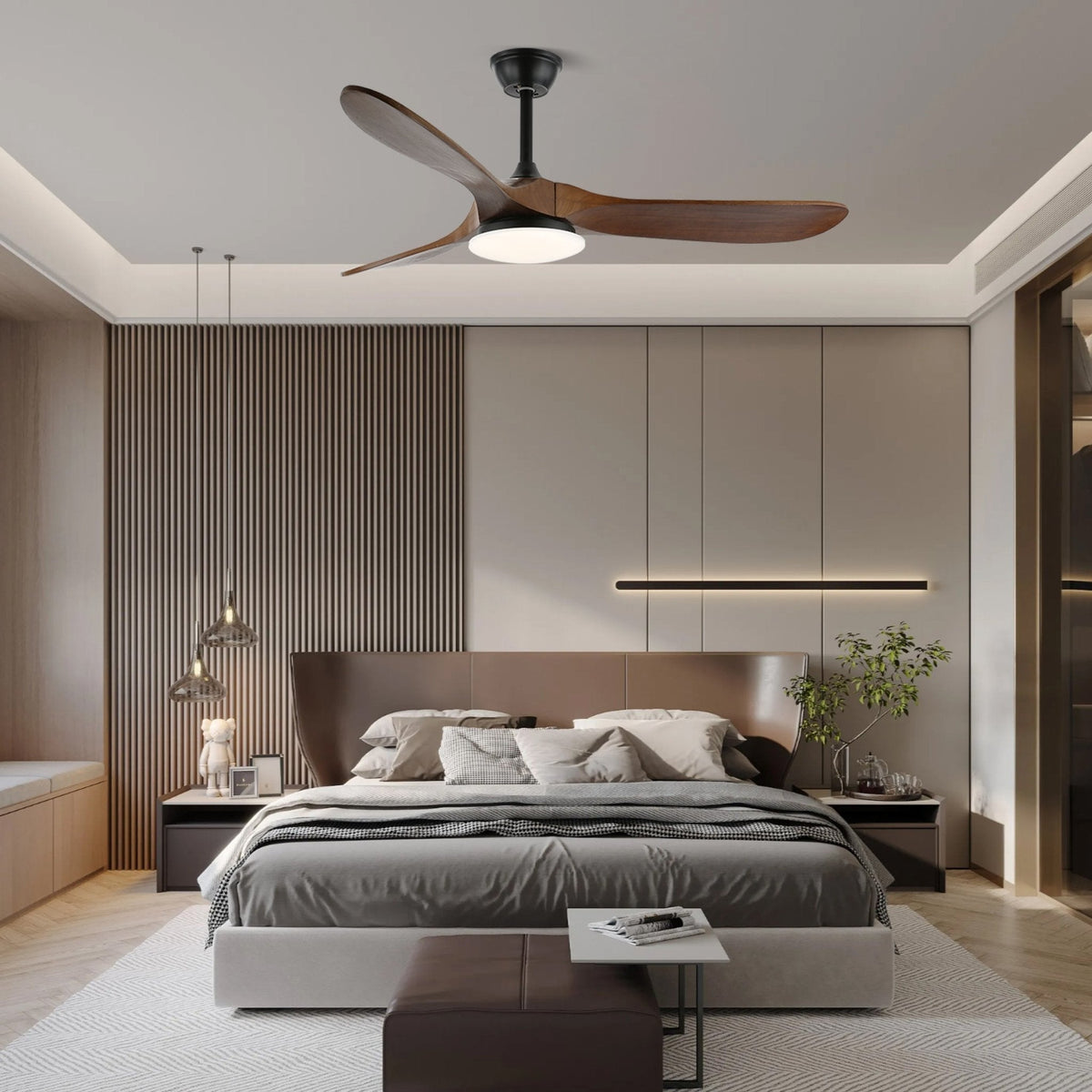 Plafonnier Ventilateur Velix en Bois