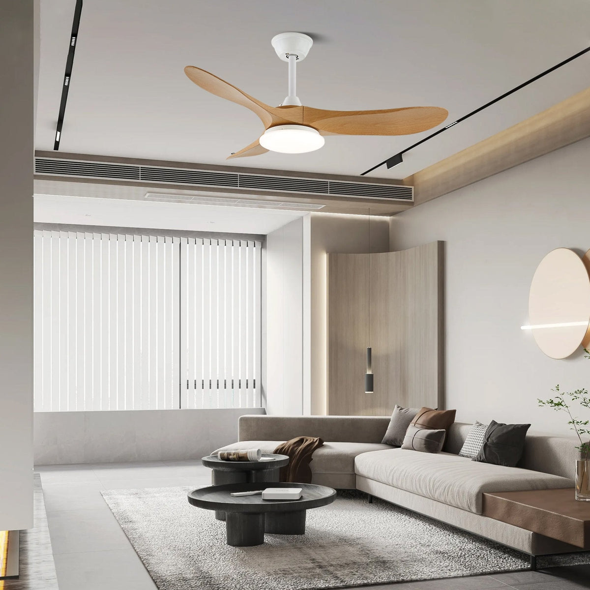 Plafonnier Ventilateur Velix en Bois