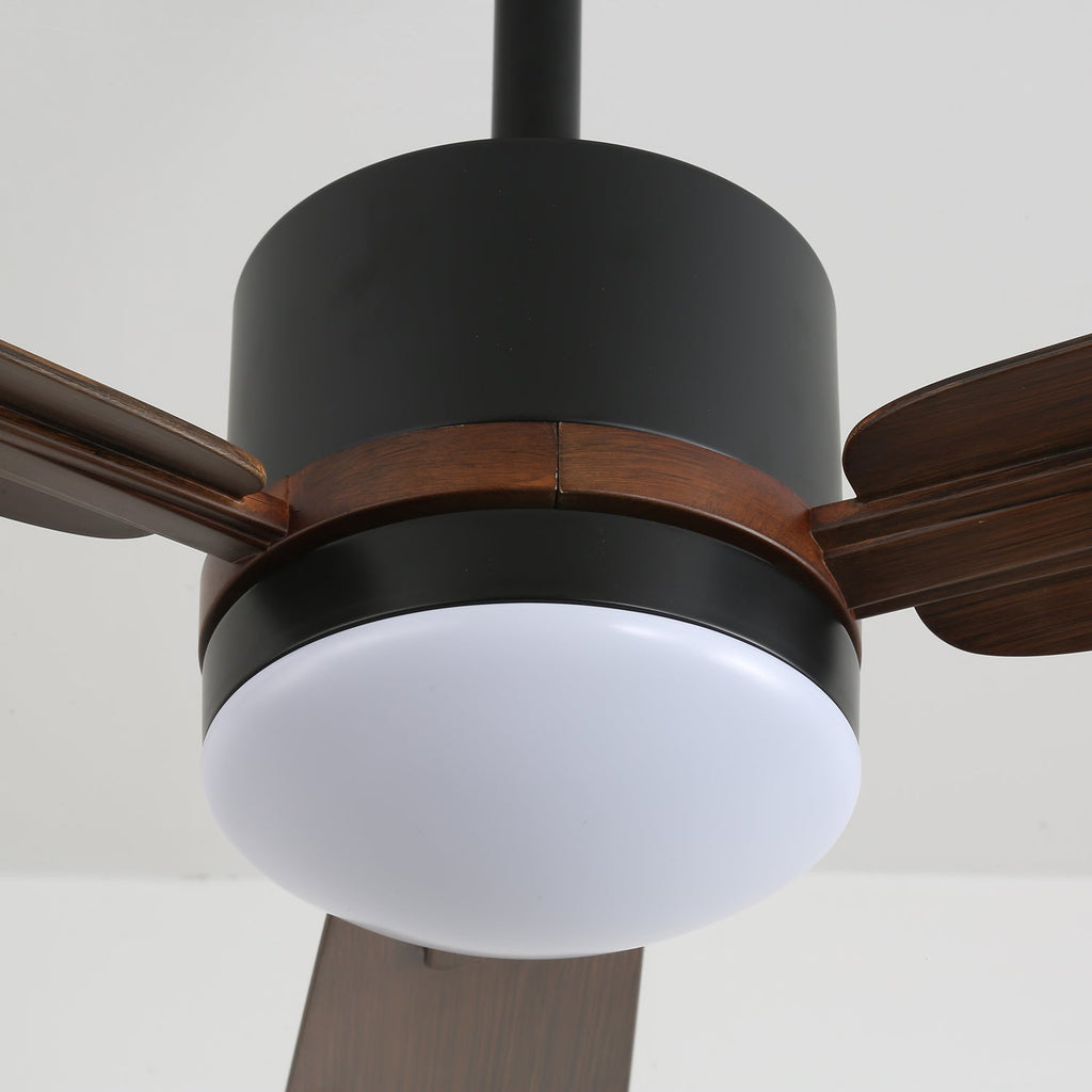 Plafonnier Ventilateur Zeyra en Bois