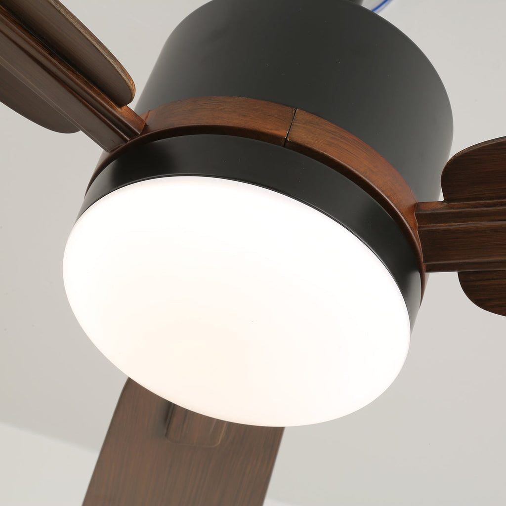 Plafonnier Ventilateur Zeyra en Bois
