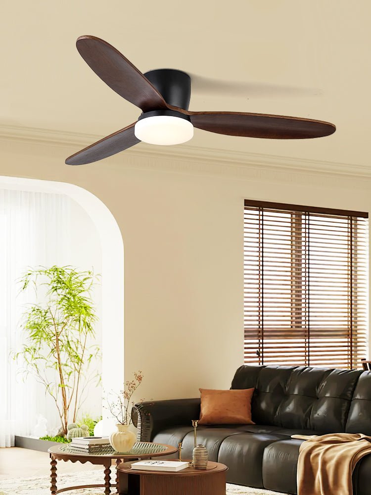 Plafonnier Ventilateur Athyrs en Bois