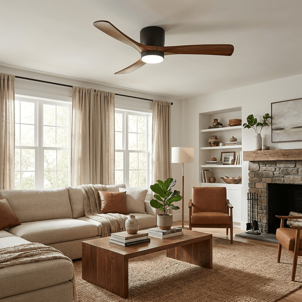 Plafonnier Ventilateur Ezra Nordique