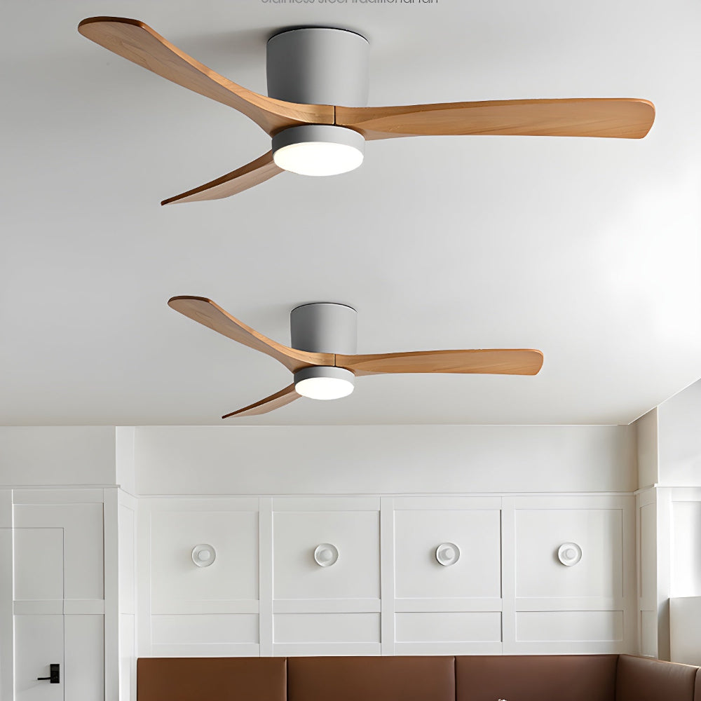 Plafonnier Ventilateur Elena en Bois