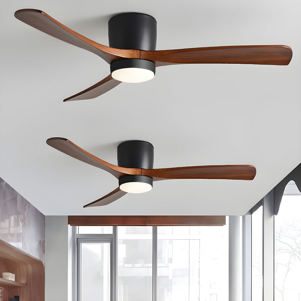 Plafonnier Ventilateur Elena en Bois