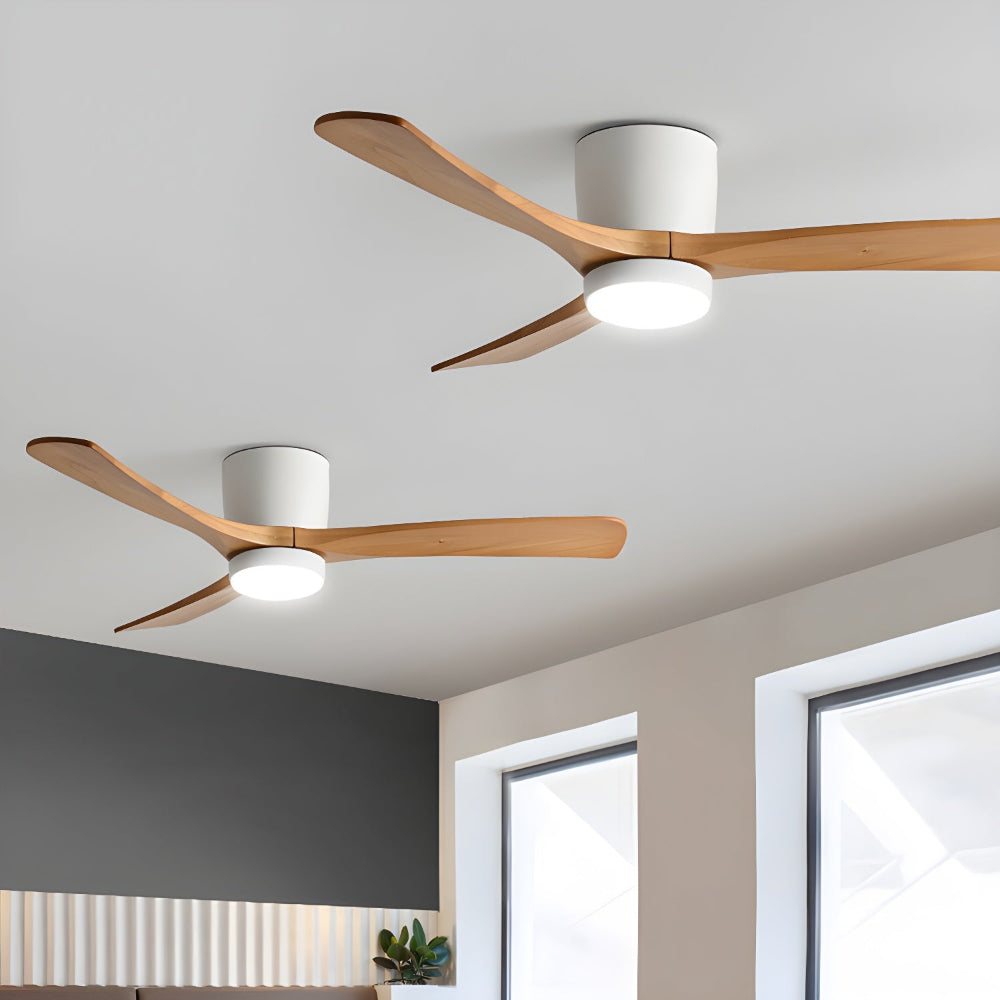 Plafonnier Ventilateur Elena en Bois