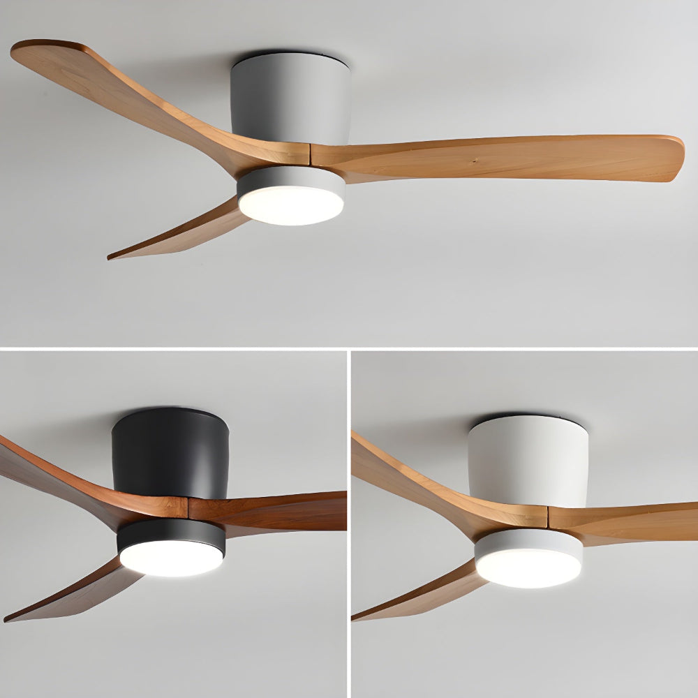 Plafonnier Ventilateur Elena en Bois