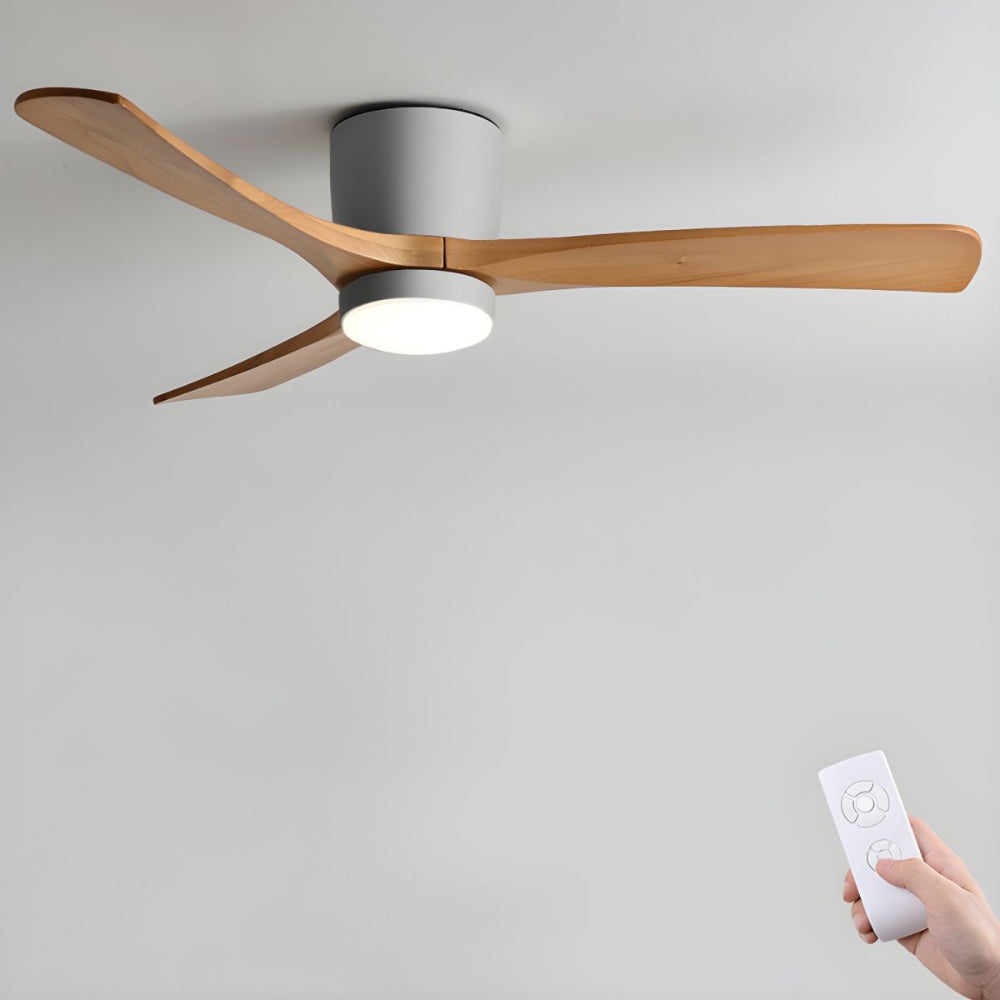 Plafonnier Ventilateur Elena en Bois