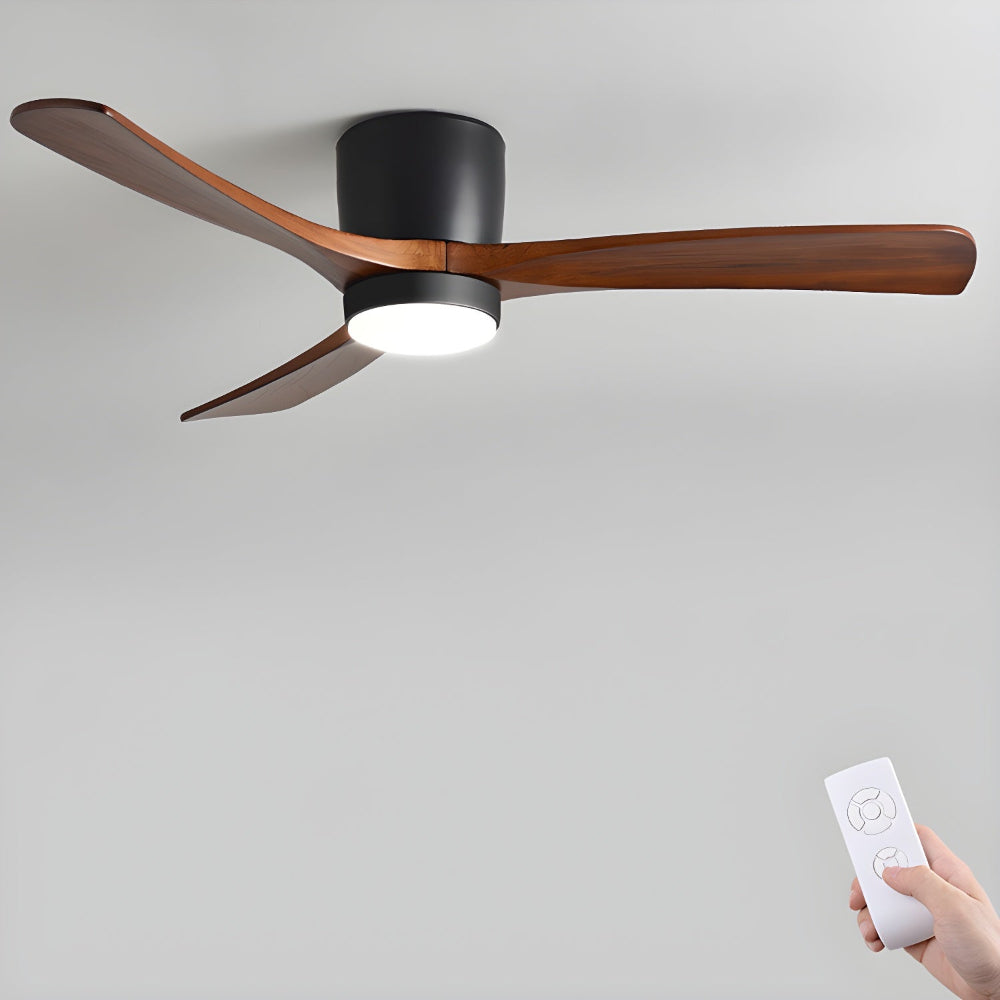 Plafonnier Ventilateur Elena en Bois