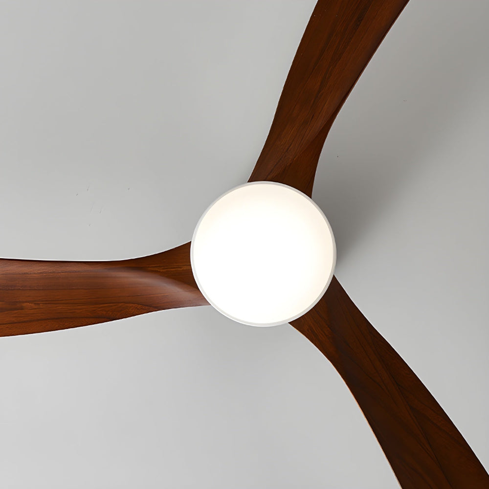 Plafonnier Ventilateur Elena en Bois