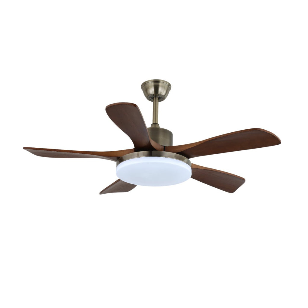Plafonnier Ventilateur Aurelia Laiton & Bois