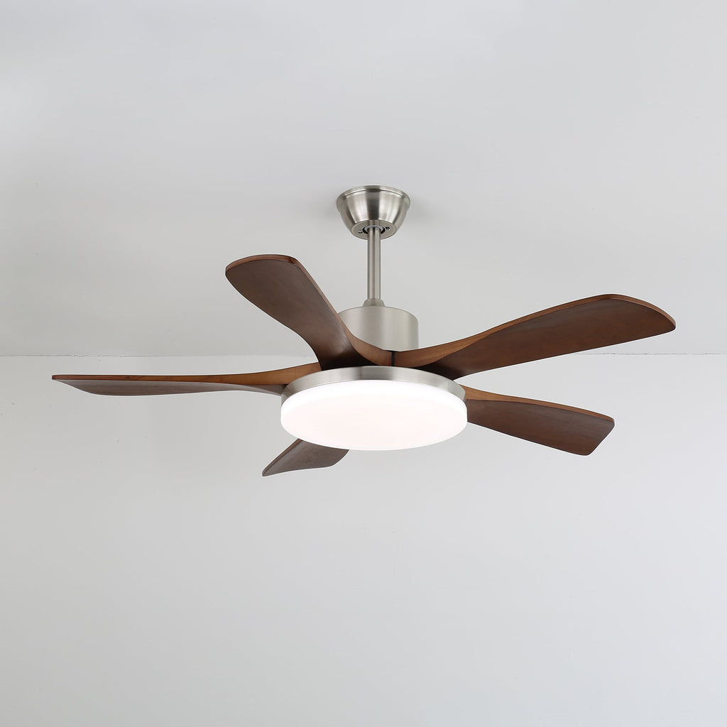 Plafonnier Ventilateur Aurelia Laiton & Bois