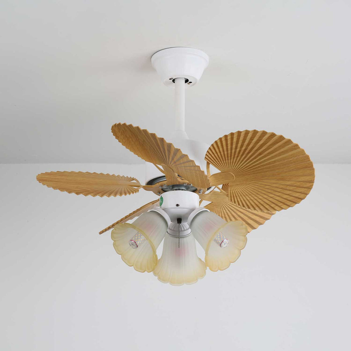 Plafonnier Ventilateur Aurelia Verre Vintage