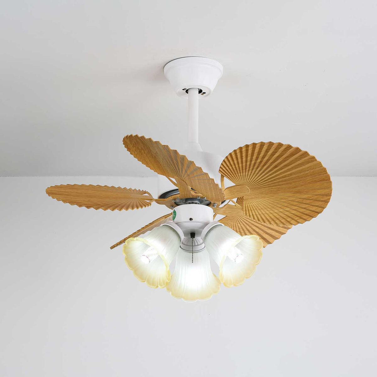 Plafonnier Ventilateur Aurelia Verre Vintage
