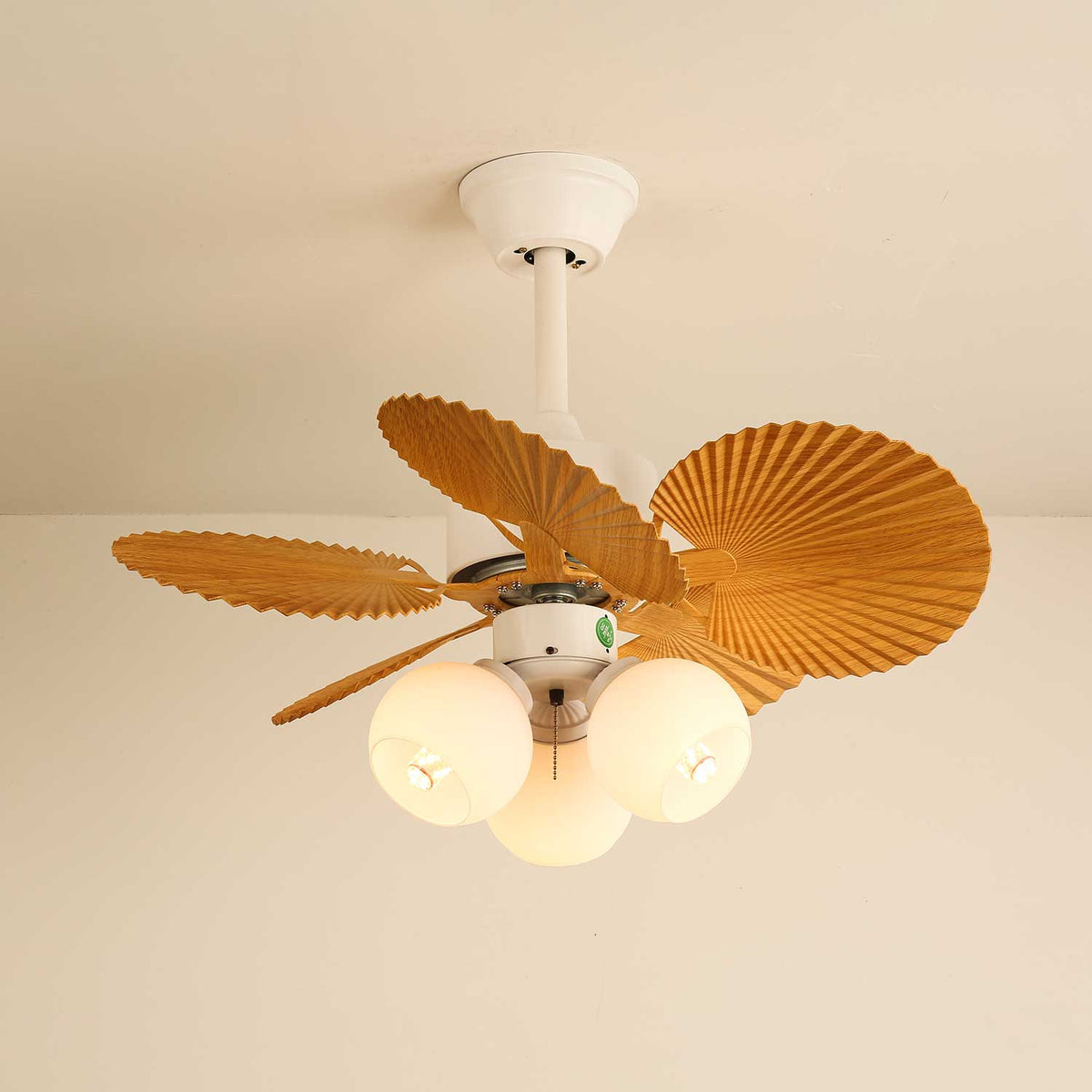 Plafonnier Ventilateur Aurelia Verre Vintage