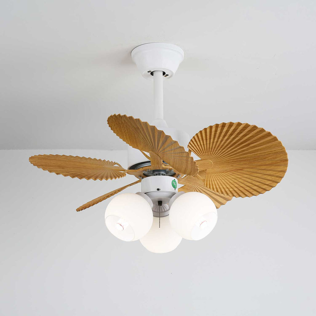 Plafonnier Ventilateur Aurelia Verre Vintage
