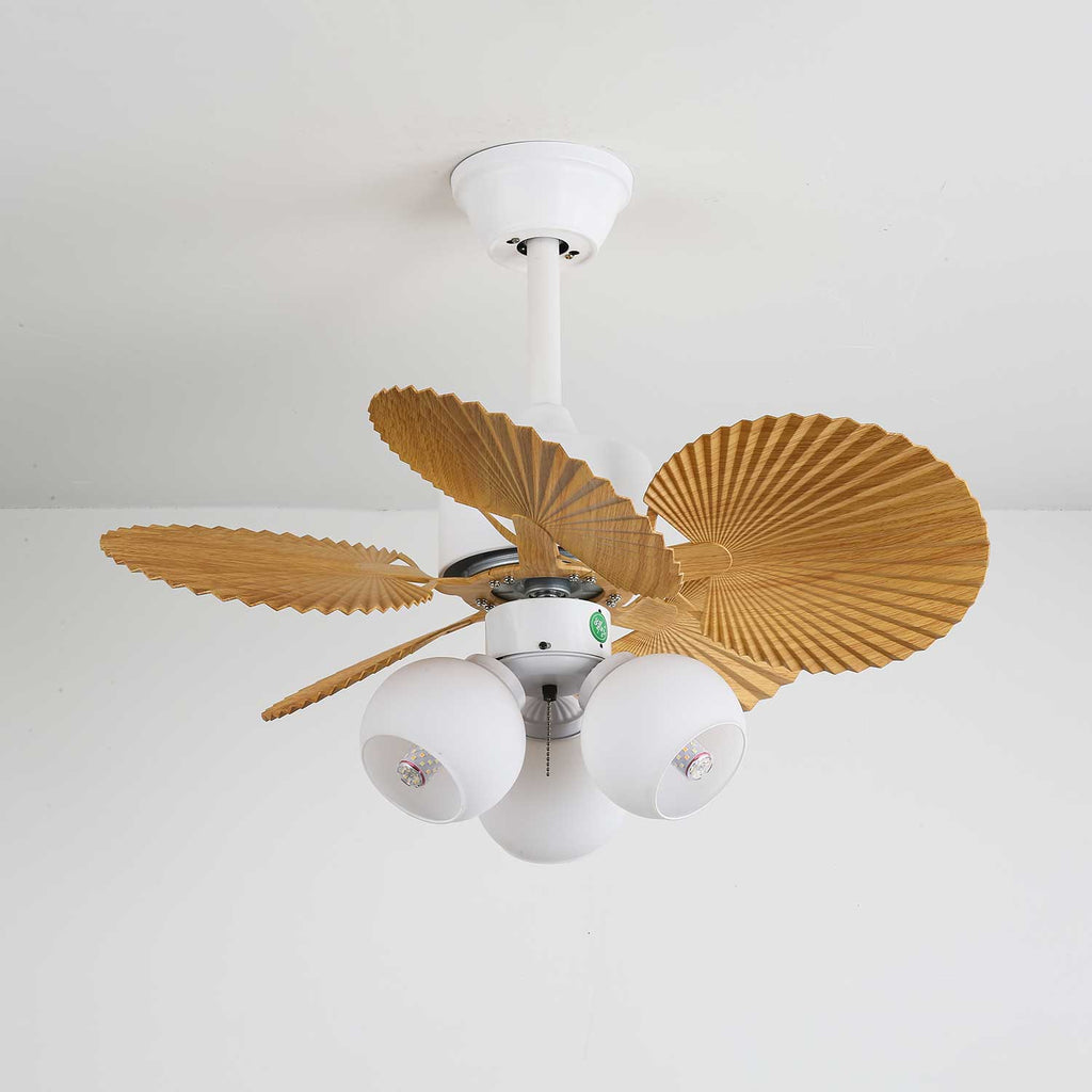 Plafonnier Ventilateur Aurelia Verre Vintage
