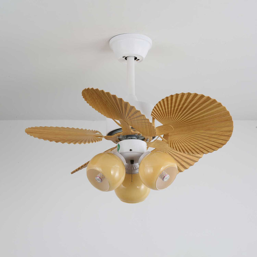 Plafonnier Ventilateur Aurelia Verre Vintage
