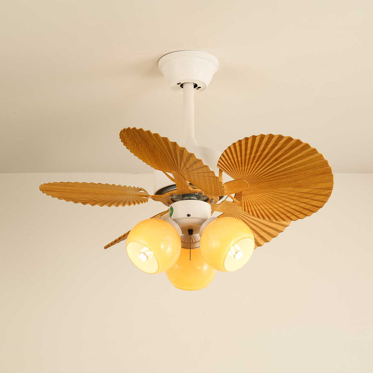 Plafonnier Ventilateur Aurelia Verre Vintage