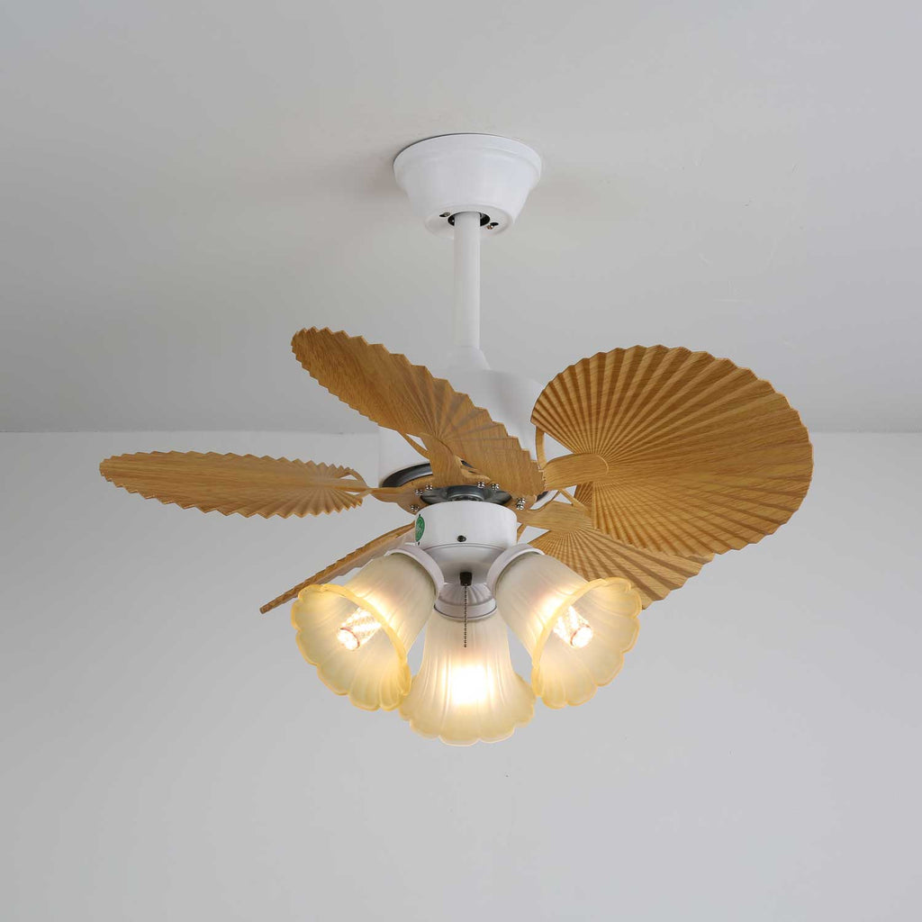 Plafonnier Ventilateur Aurelia Verre Vintage