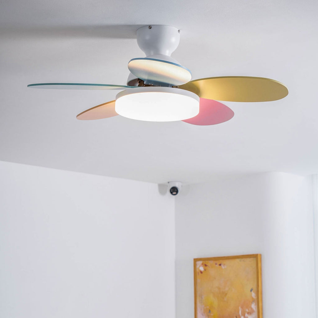 Plafonnier Ventilateur Liora Coloré
