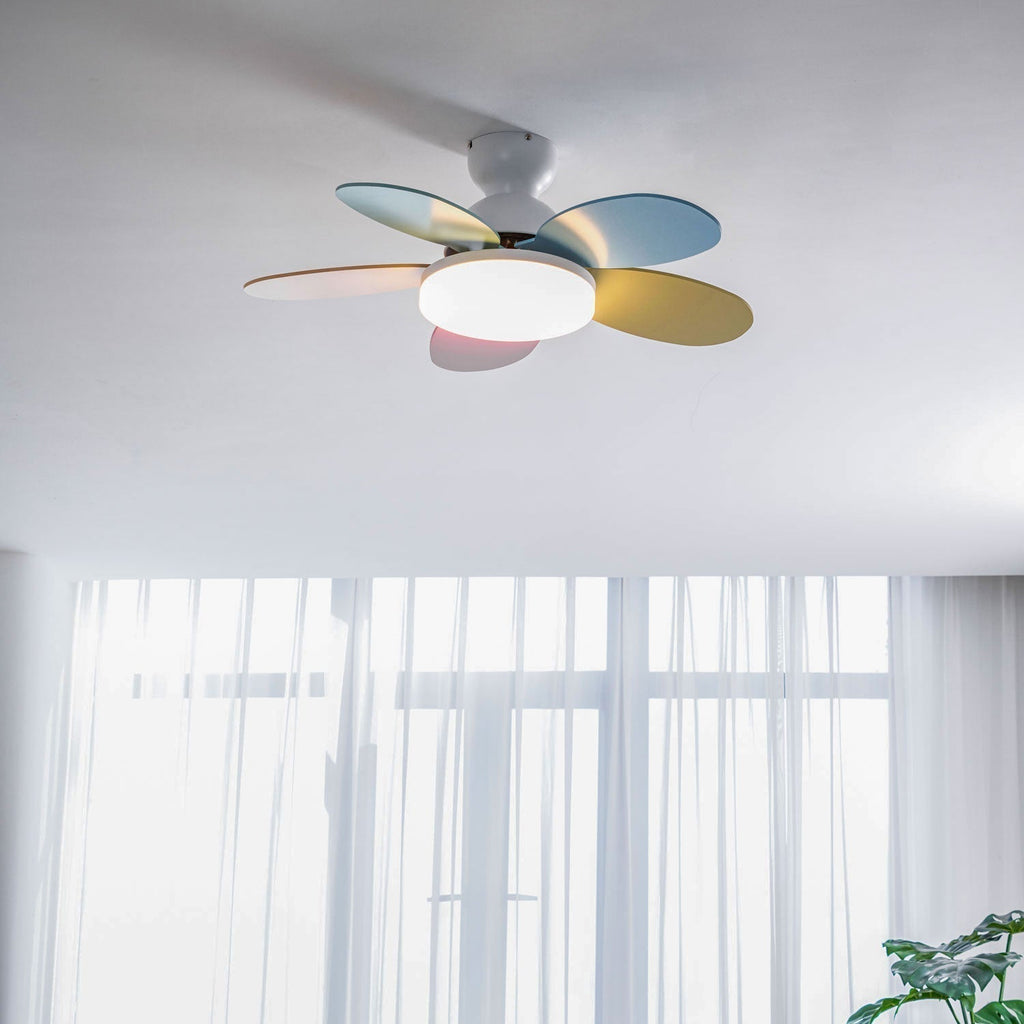 Plafonnier Ventilateur Liora Coloré