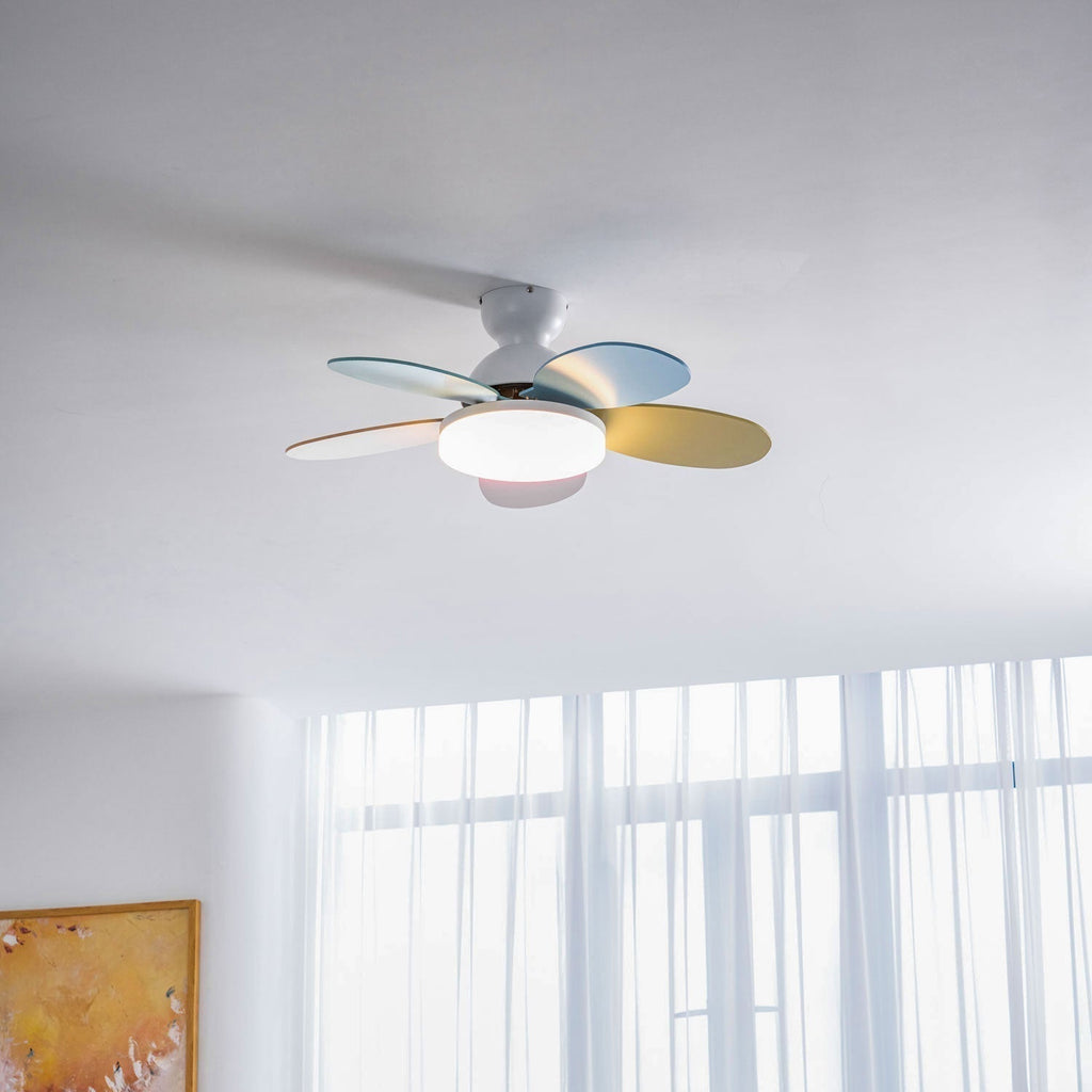 Plafonnier Ventilateur Liora Coloré
