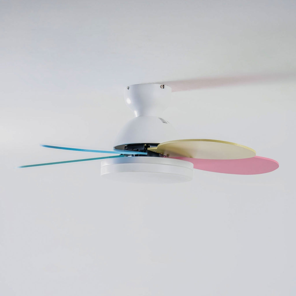 Plafonnier Ventilateur Liora Coloré