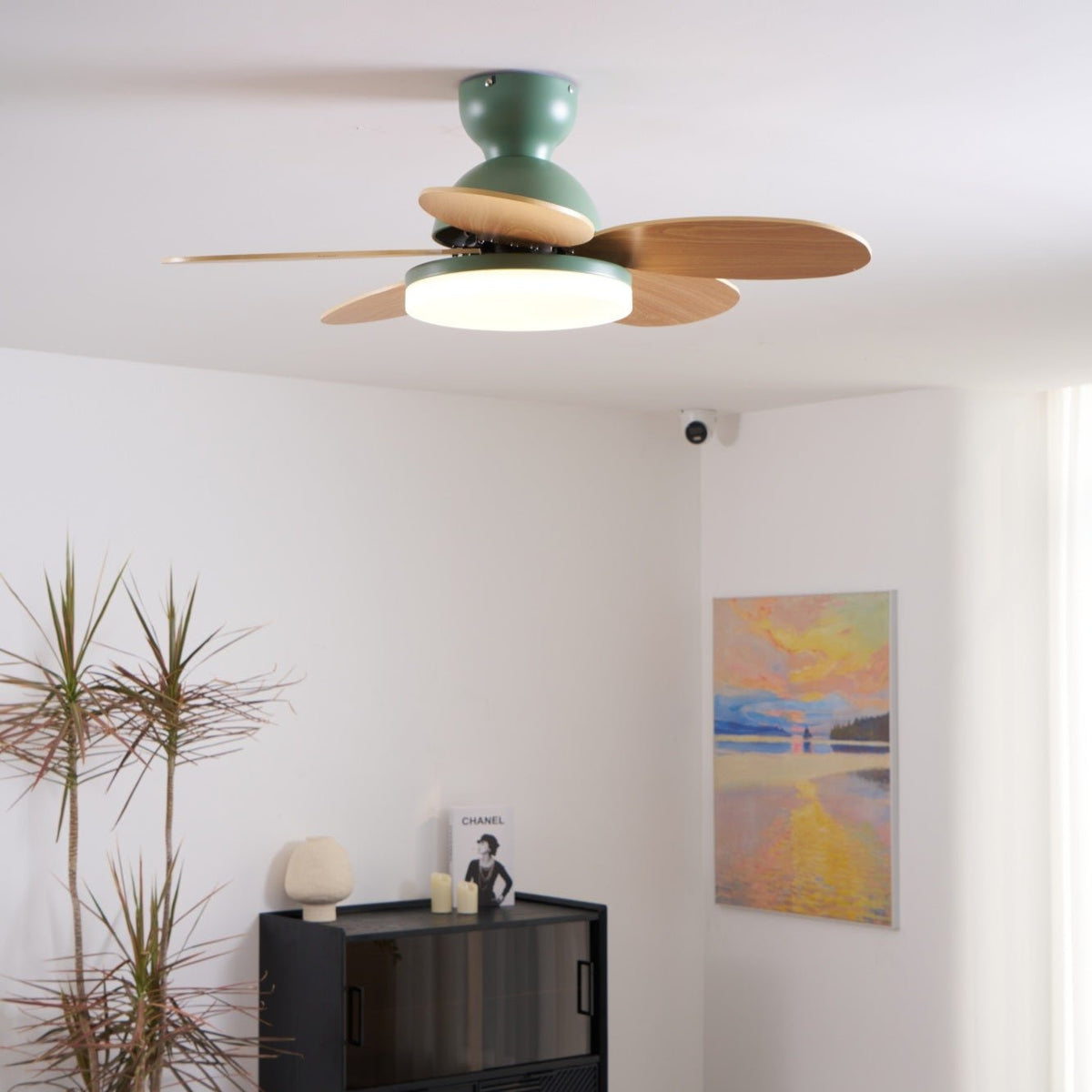Plafonnier Ventilateur Liora Coloré