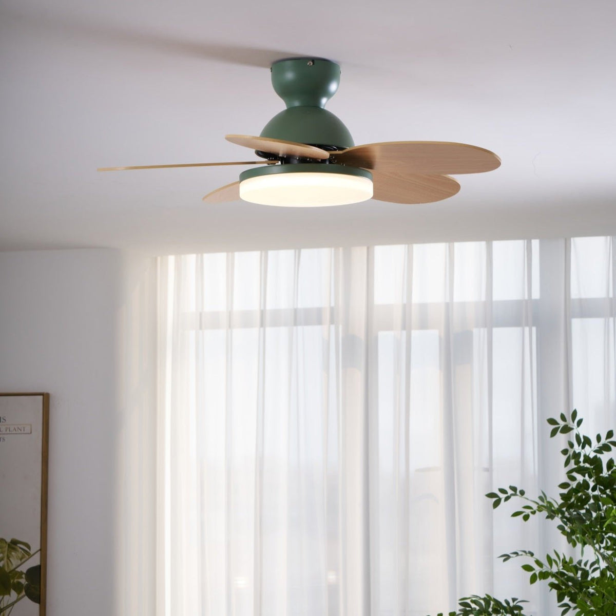 Plafonnier Ventilateur Liora Coloré