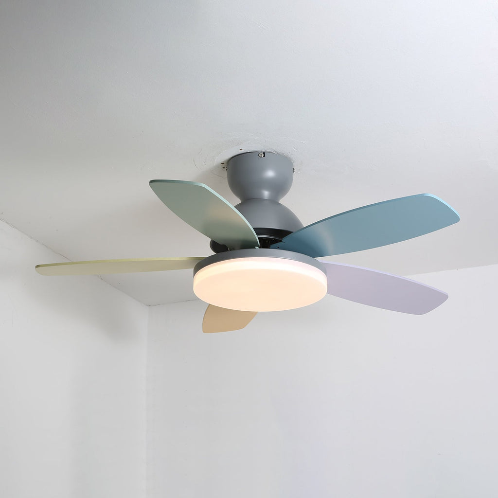 Plafonnier Ventilateur Liora Coloré