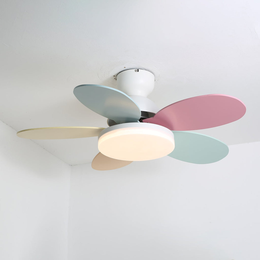 Plafonnier Ventilateur Liora Coloré