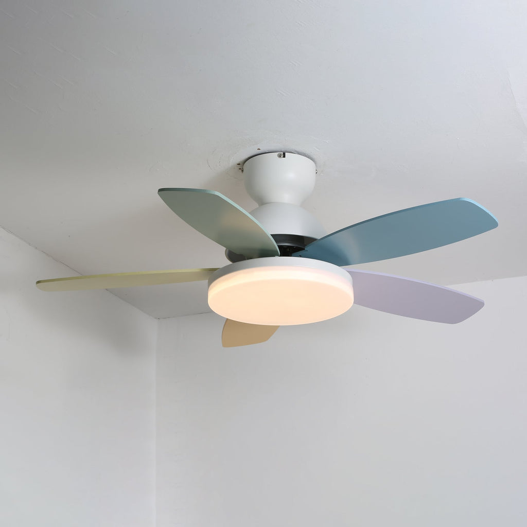 Plafonnier Ventilateur Liora Coloré