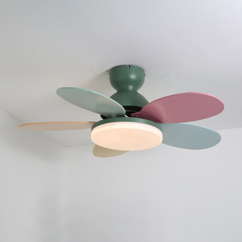 Plafonnier Ventilateur Liora Coloré
