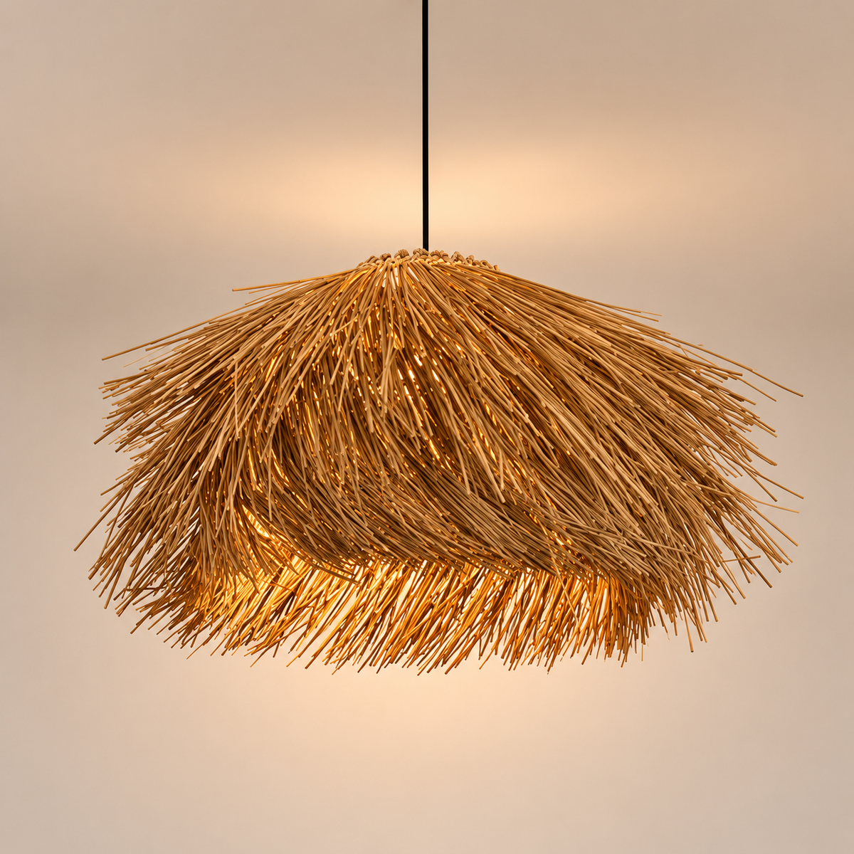 Plafonnier Osier Design Suspendu