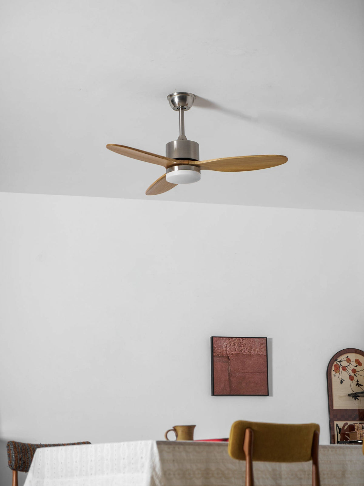 Plafonnier Ventilateur HushGlow en Bois