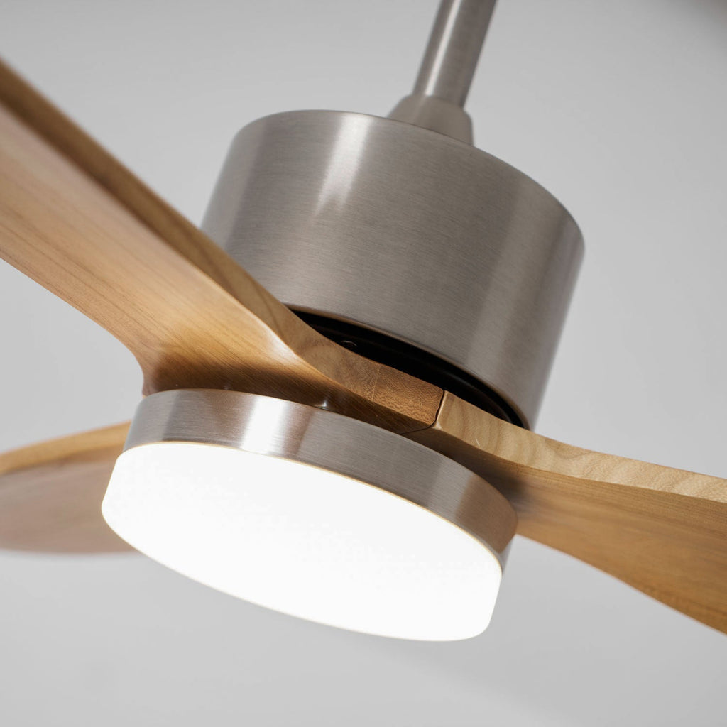 Plafonnier Ventilateur HushGlow en Bois