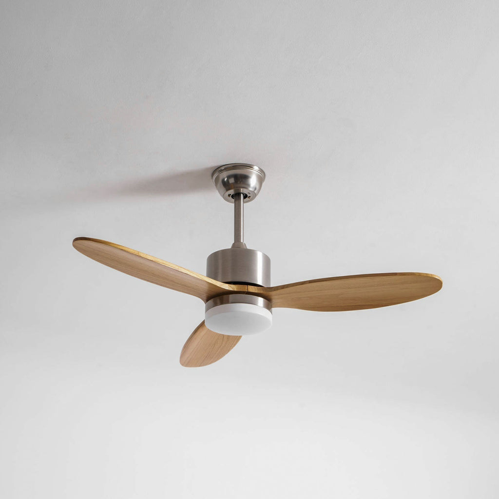 Plafonnier Ventilateur HushGlow en Bois