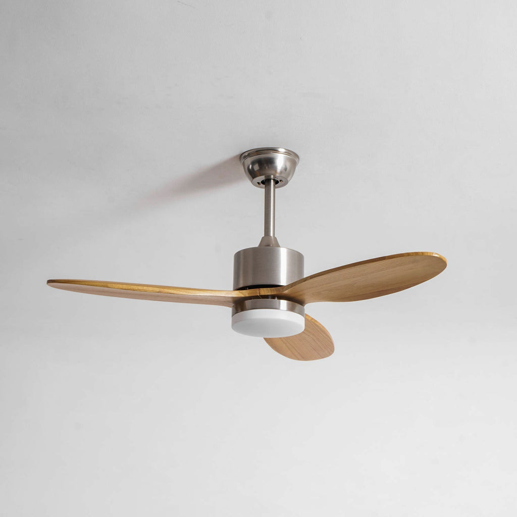 Plafonnier Ventilateur HushGlow en Bois