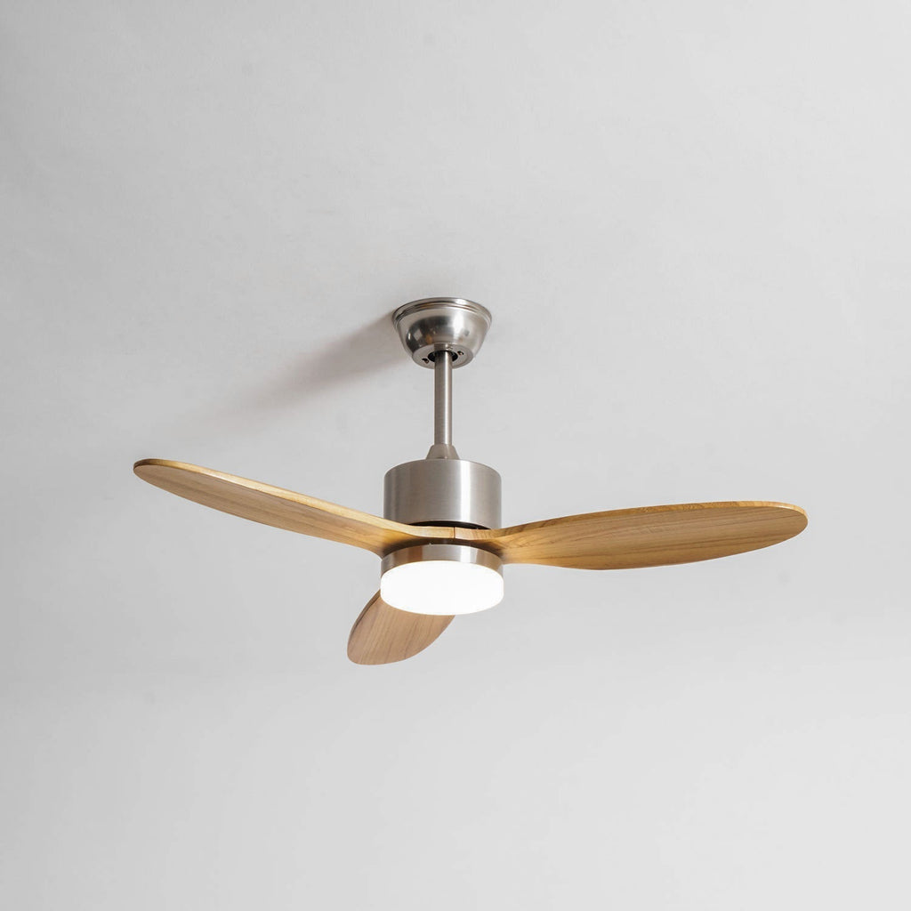 Plafonnier Ventilateur HushGlow en Bois