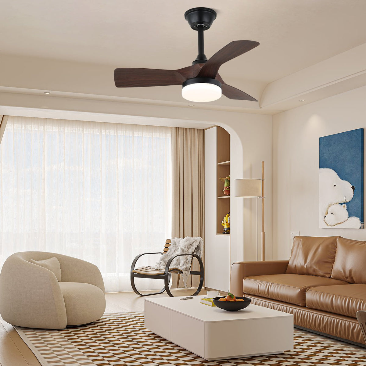 Plafonnier Ventilateur Orlen Minimaliste