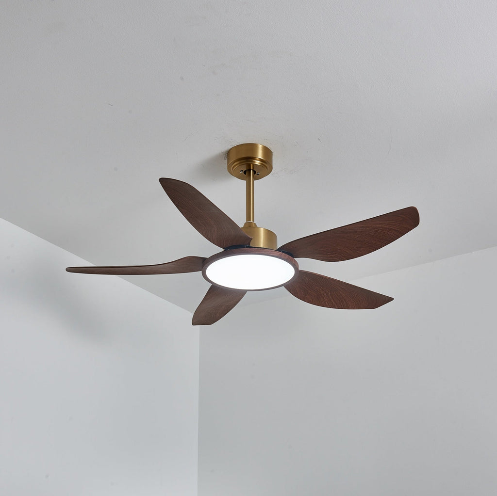 Plafonnier Ventilateur Aurelia Effet Bois