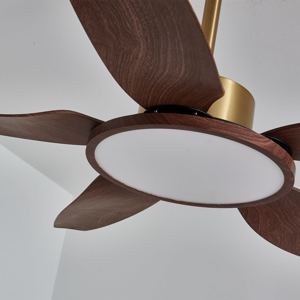 Plafonnier Ventilateur Aurelia Effet Bois