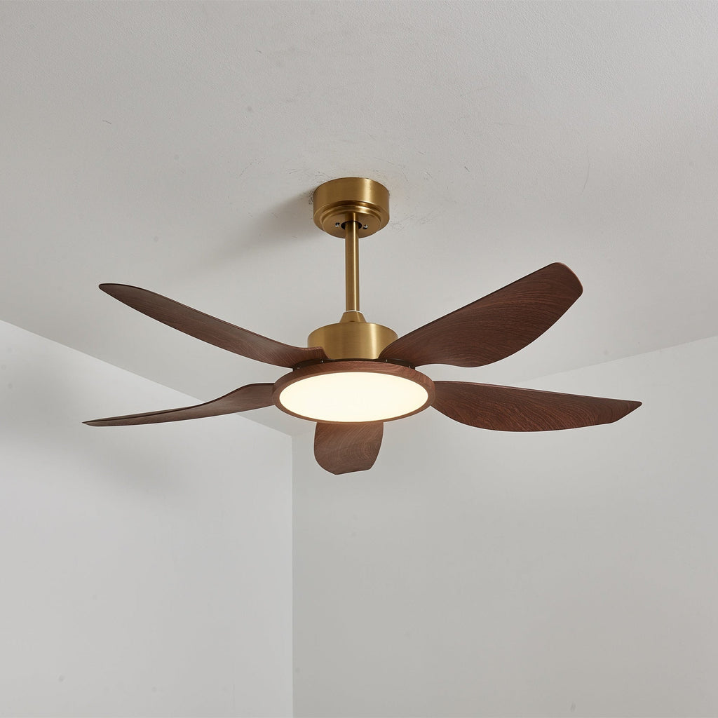 Plafonnier Ventilateur Aurelia Effet Bois