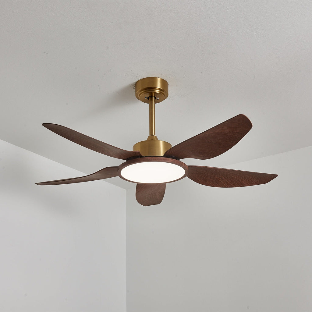 Plafonnier Ventilateur Aurelia Effet Bois