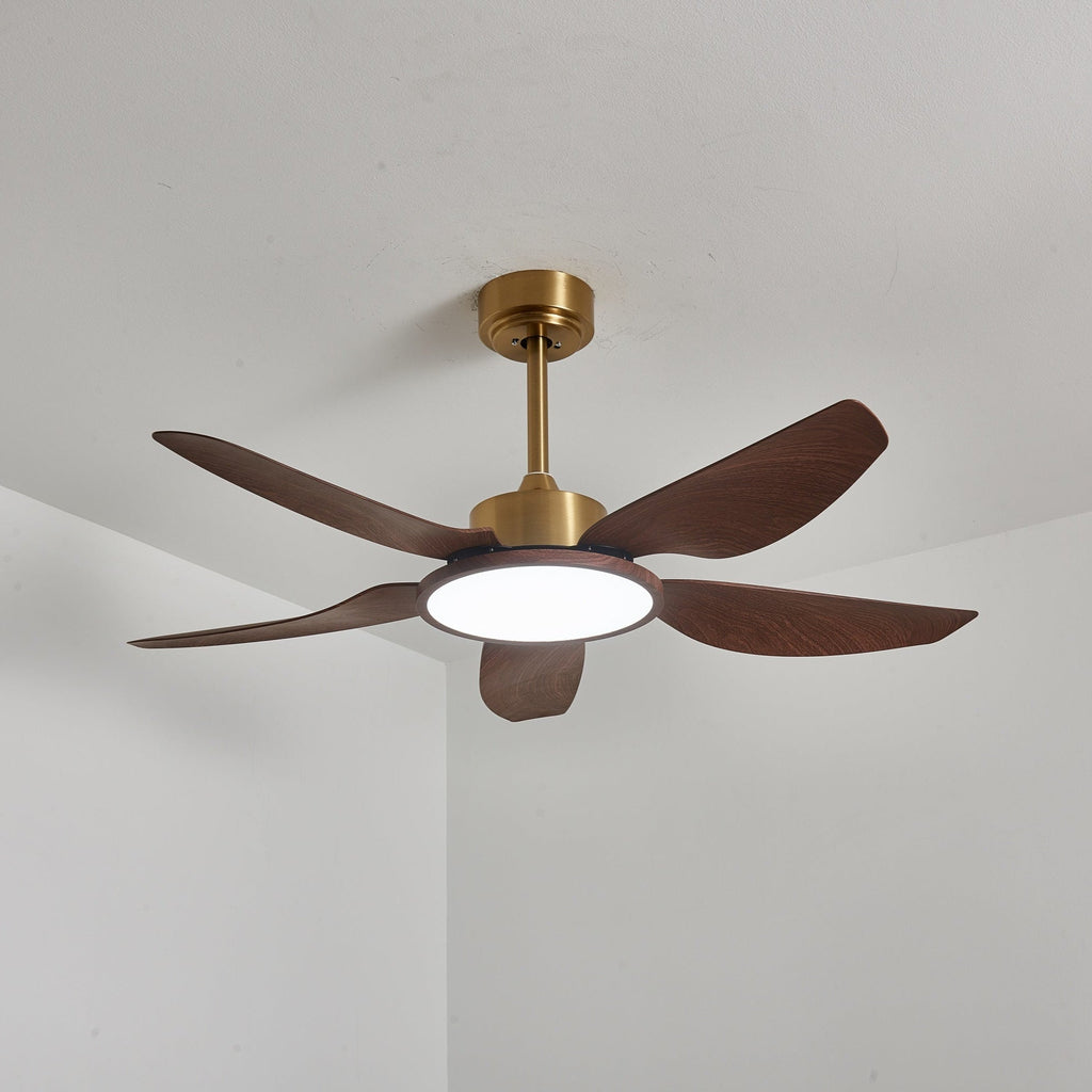 Plafonnier Ventilateur Aurelia Effet Bois