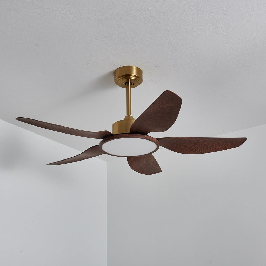 Plafonnier Ventilateur Aurelia Effet Bois